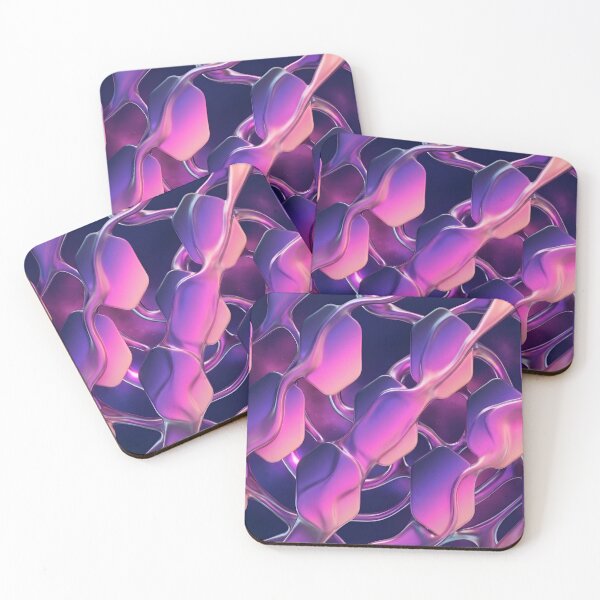 Item preview, Fluid Chrome Hexagon Tech Geometric designed and sold by Gradient Concept.