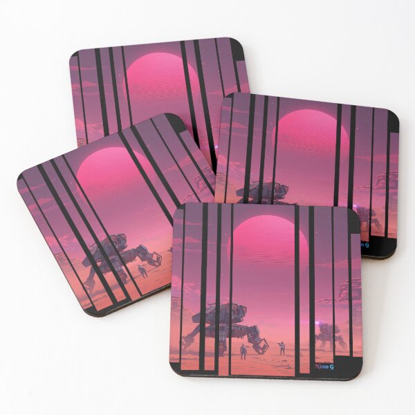 Item preview, Broken Mechs in Synthwave Desert 3 designed and sold by Neon G.