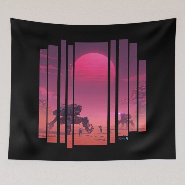 Item preview, Broken Mechs in Synthwave Desert 3 designed and sold by Neon G.