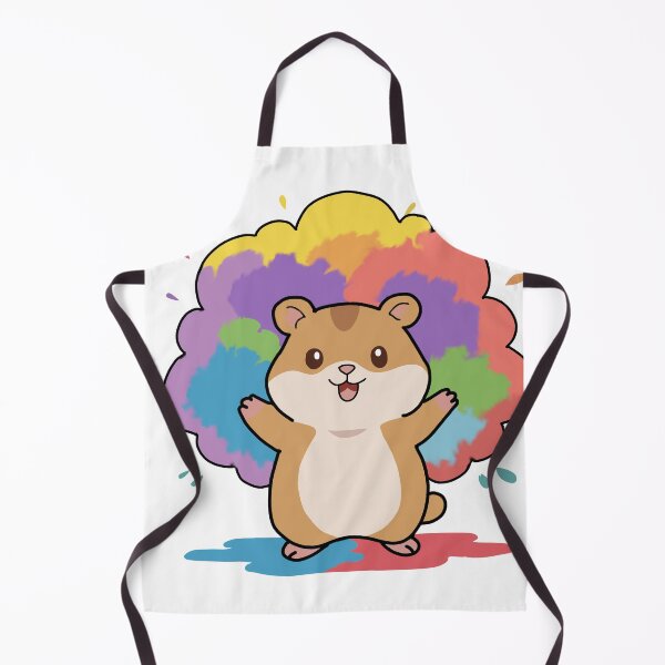Item preview, Happy Holi Hamster-Cute Color Splash Kawaii Festival Sticker designed and sold by pn_terest.