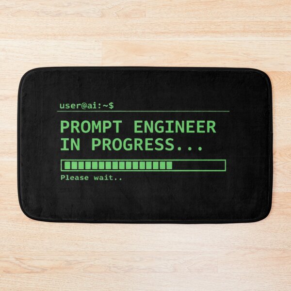Item preview, Prompt Engineer In Progress – Funny AI Coding Terminal Design designed and sold by Tranquilityyy.