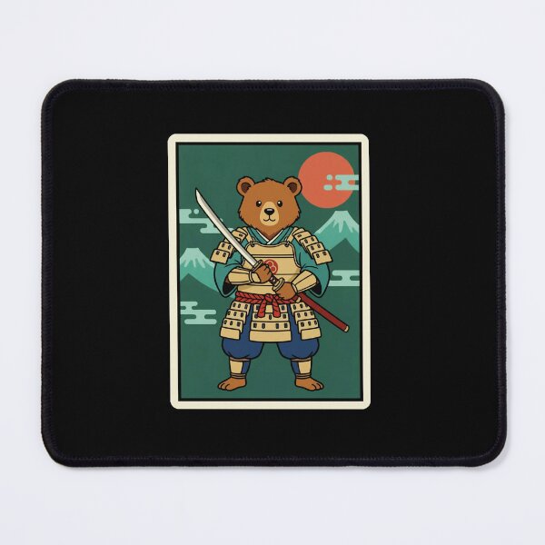 Item preview, Samurai Bear Japanese Warrior Cute Cartoon Illustration designed and sold by JordynLadukeg65.