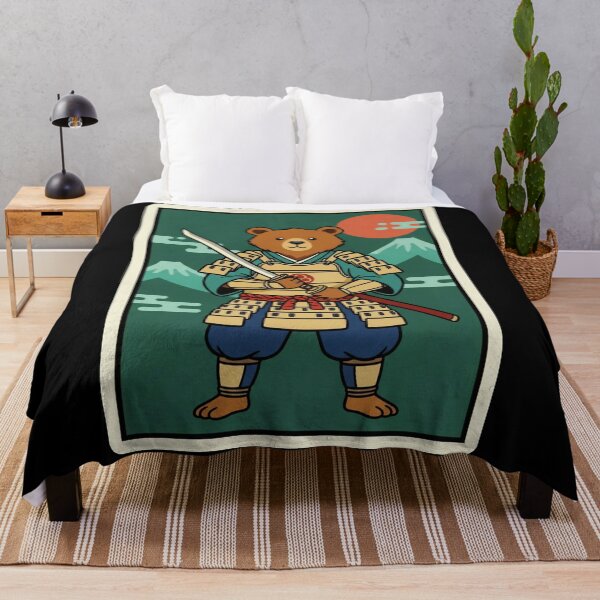 Item preview, Samurai Bear Japanese Warrior Cute Cartoon Illustration designed and sold by JordynLadukeg65.