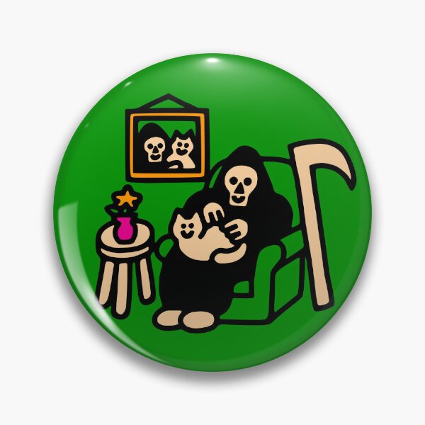 Item preview, Grim and Cat at Home designed and sold by obinsun.