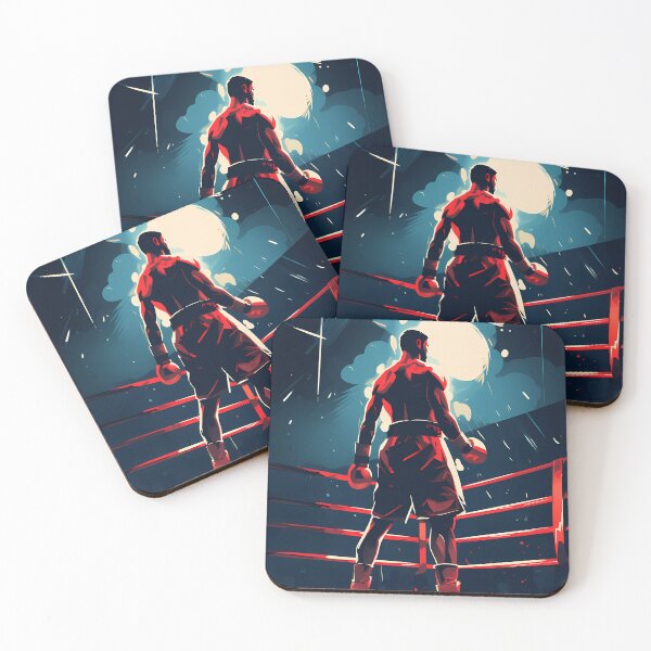 Item preview, “Dynamic Anime Boxing Hero – Action Packed Digital Art” designed and sold by PrintsGateWay.