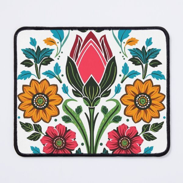 Item preview, Łowicz Rebirth | Slavic Folk Wycinanki Flower Bud | Colorful Spring Design designed and sold by YvkafromPoland.