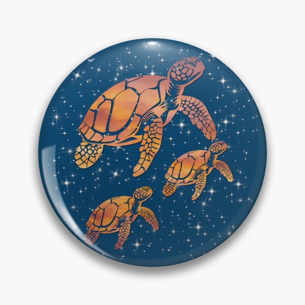 Item preview, Sea Turtle Family Galaxy Ocean Art designed and sold by 3DDesignSpot.