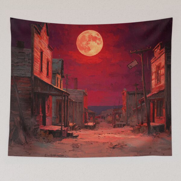Item preview, Ghost Town Under Blood Moon designed and sold by Rtymer.