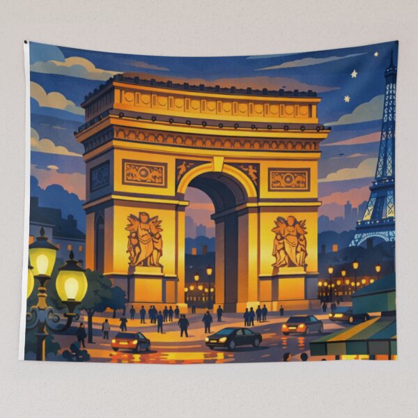 Item preview, Arc de Triomphe Paris Travel Poster designed and sold by MatthewHeights.