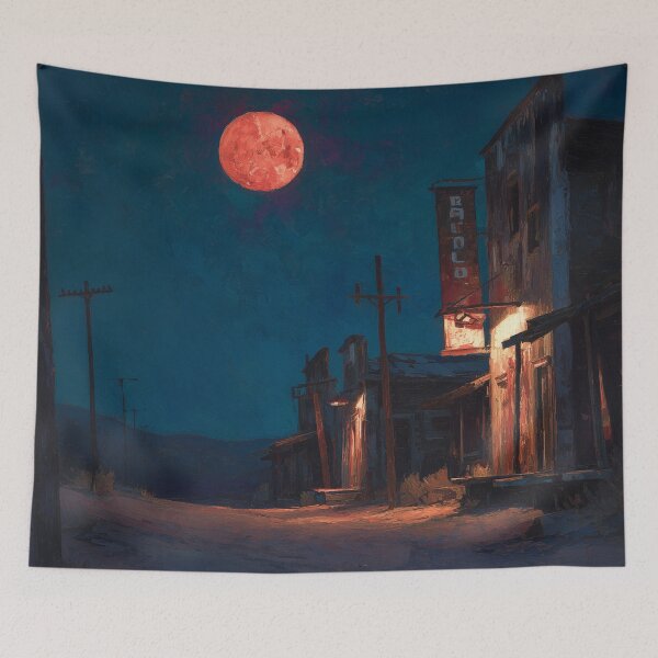 Item preview, Ghost Town Under Blood Moon designed and sold by Rtymer.