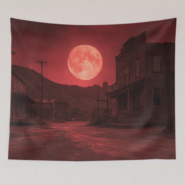 Item preview, Ghost Town Under Blood Moon designed and sold by Rtymer.