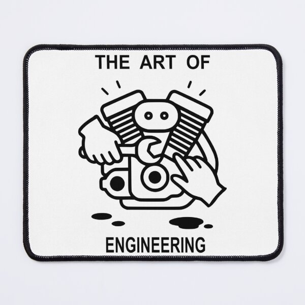 Item preview, The Art of Engineering - Mechanical Garage Line Art designed and sold by The Bold Line Studio.