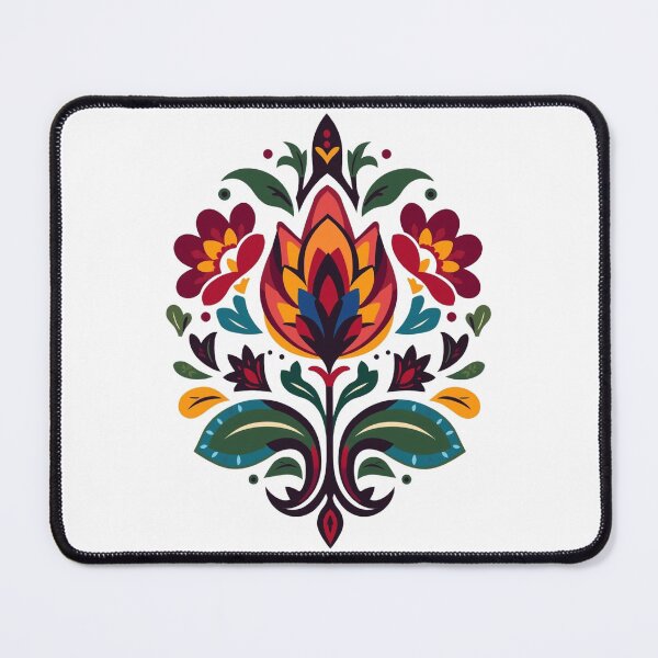 Item preview, Łowicz Rebirth | Slavic Folk Wycinanki Flower Bud | Colorful Spring Design designed and sold by YvkafromPoland.