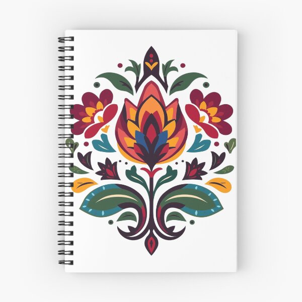 Item preview, Łowicz Rebirth | Slavic Folk Wycinanki Flower Bud | Colorful Spring Design designed and sold by YvkafromPoland.