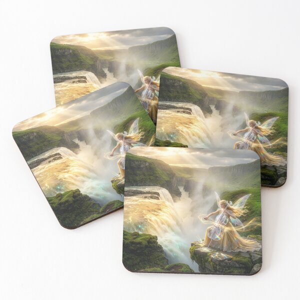 Item preview, Fairy Plays Her Cello by a Raging Waterfall designed and sold by Tridentulus.