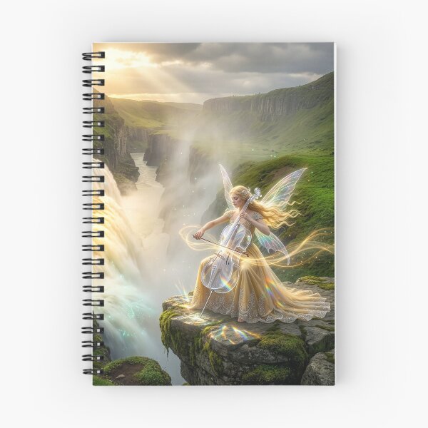Item preview, Fairy Plays Her Cello by a Raging Waterfall designed and sold by Tridentulus.