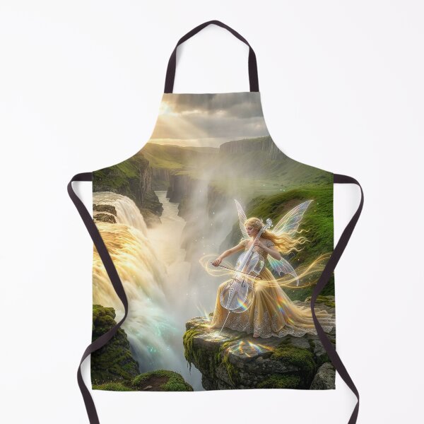 Item preview, Fairy Plays Her Cello by a Raging Waterfall designed and sold by Tridentulus.