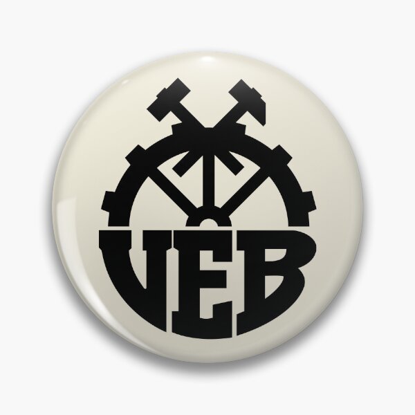 Item preview, VEB Logo - Badge of the GDR (black) designed and sold by VEB Ostladen.