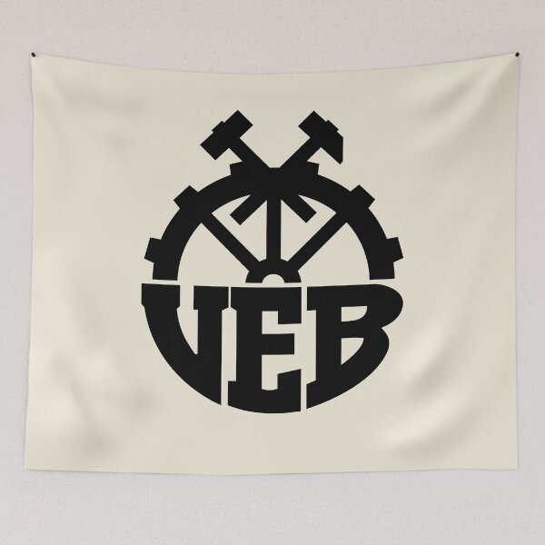 Item preview, VEB Logo - Badge of the GDR (black) designed and sold by VEB Ostladen.