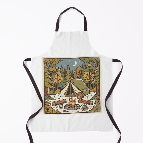 Item preview, Retro Camping Tent in Forest designed and sold by urbinet.