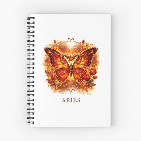 Item preview, Aries Zodiac Butterfly – Fiery Ram Wings Fantasy Art | Astrology, Red Gold Butterfly, Horoscope Design designed and sold by martin-i13.