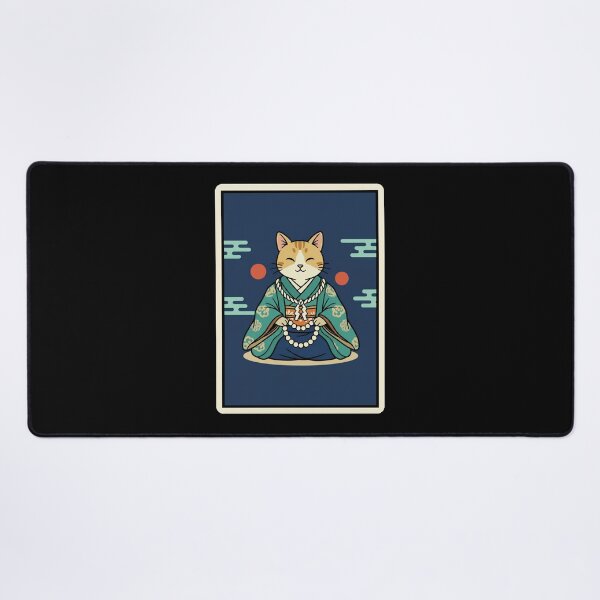 Item preview, Cute Cat Monk Japanese Style Illustration designed and sold by JordynLadukeg65.