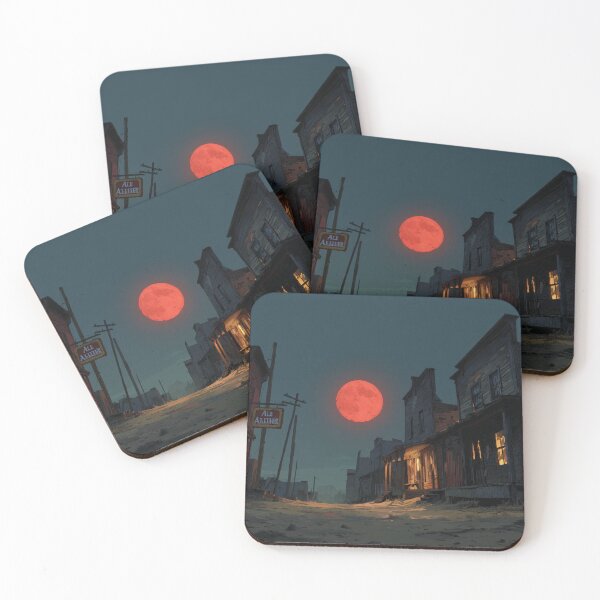Item preview, Ghost Town Under Blood Moon designed and sold by Rtymer.