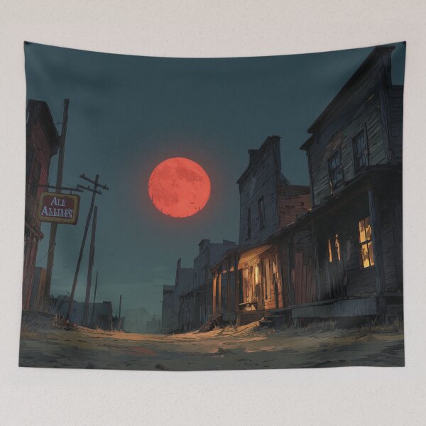 Item preview, Ghost Town Under Blood Moon designed and sold by Rtymer.