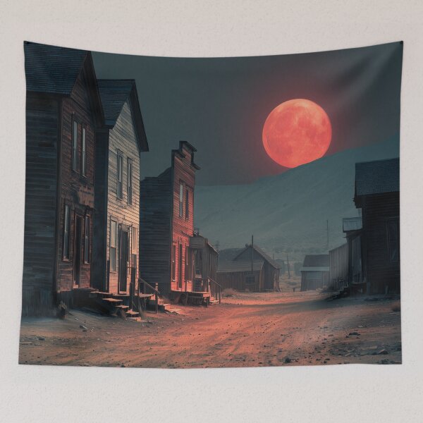 Item preview, Ghost Town Under Blood Moon designed and sold by Rtymer.