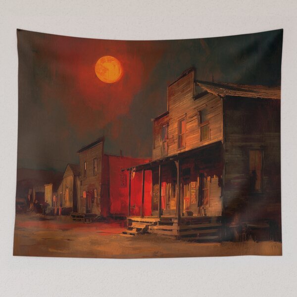 Item preview, Ghost Town Under Blood Moon designed and sold by Rtymer.