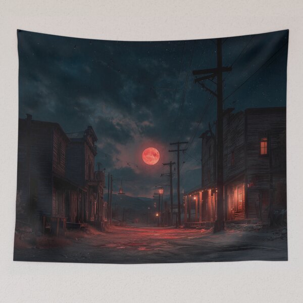 Item preview, Ghost Town Under Blood Moon designed and sold by Rtymer.