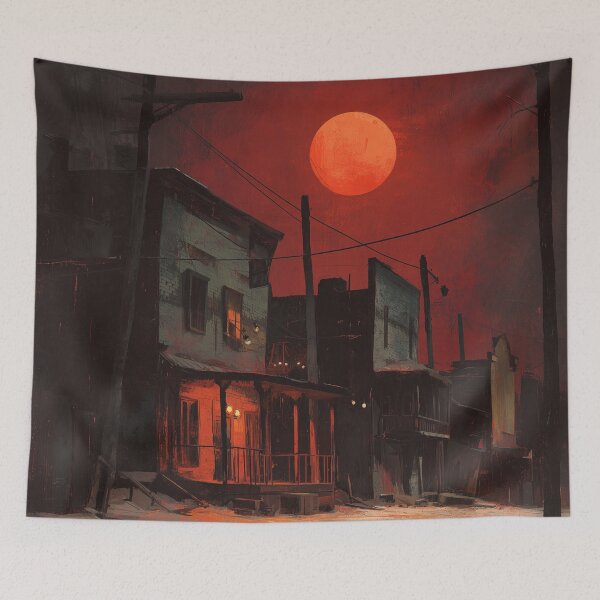 Item preview, Ghost Town Under Blood Moon designed and sold by Rtymer.