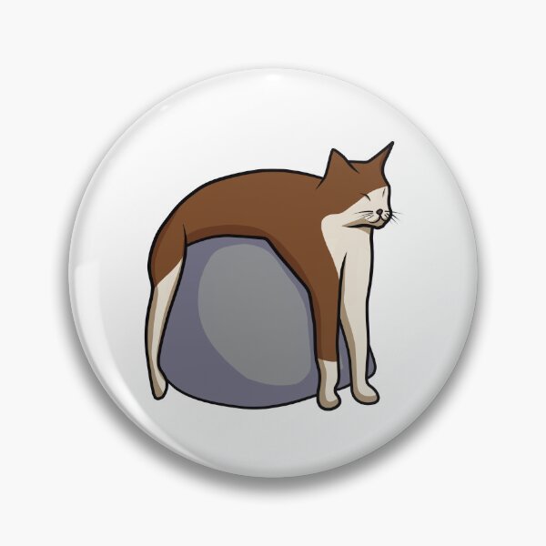 Item preview, Long leg cat on a rock designed and sold by Clumsy Cabbage.