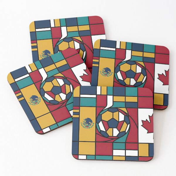 Item preview, Geometric Soccer Flag Collage designed and sold by BrickByDream.
