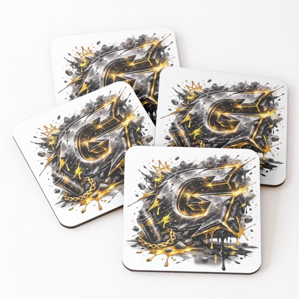 Item preview, Hip Hop Gold Metal Letter G Graffiti designed and sold by NOVR.