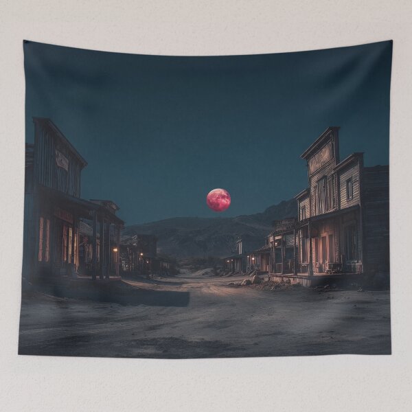 Item preview, Ghost Town Under Blood Moon designed and sold by Rtymer.