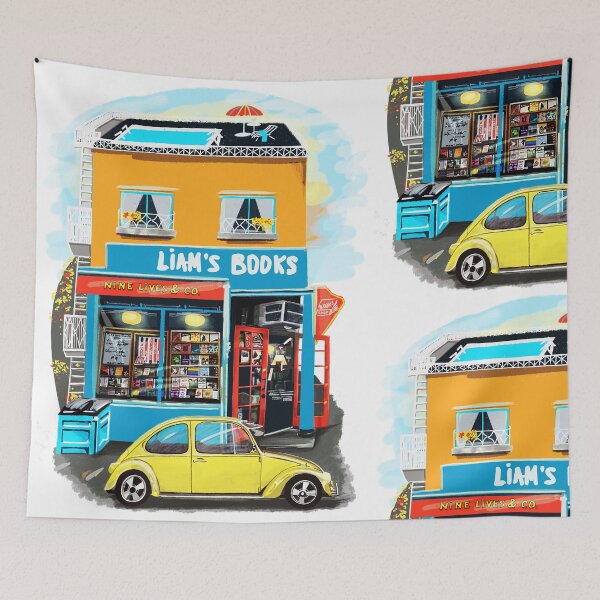 Item preview, Cozy Indie Bookshop Aesthetic | Vintage Storefront Art designed and sold by Tokraz-art.