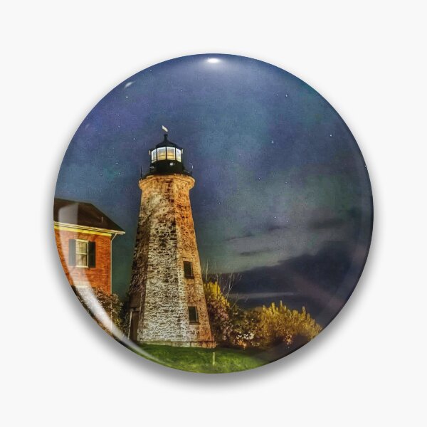 Item preview, Auroras Over Charlotte Genesee Lighthouse- Rochester, New York  designed and sold by heather gilmartin photography.