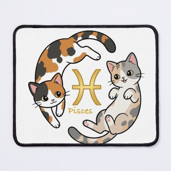 Item preview, ♓ Pisces - The Yoga Cat designed and sold by ToieStore.
