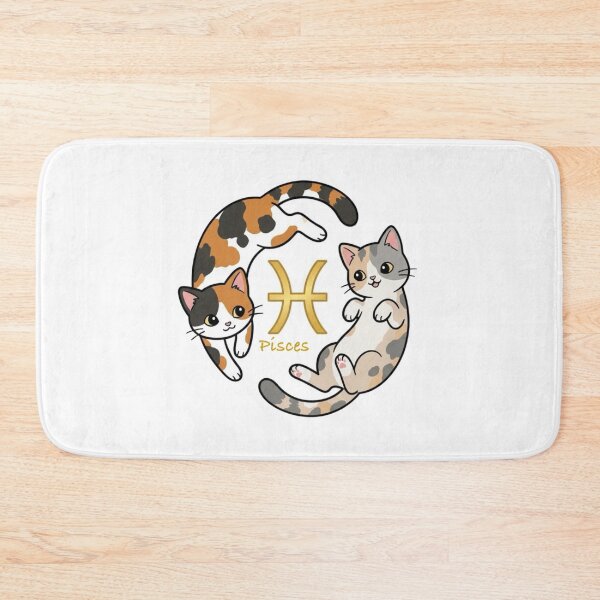 Item preview, ♓ Pisces - The Yoga Cat designed and sold by ToieStore.