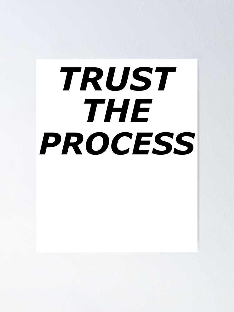 Trust the Process Printable Poster Positive Motivational 