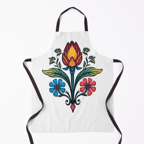 Item preview, Łowicz Rebirth | Slavic Folk Wycinanki Flower Bud | Colorful Spring Design designed and sold by YvkafromPoland.
