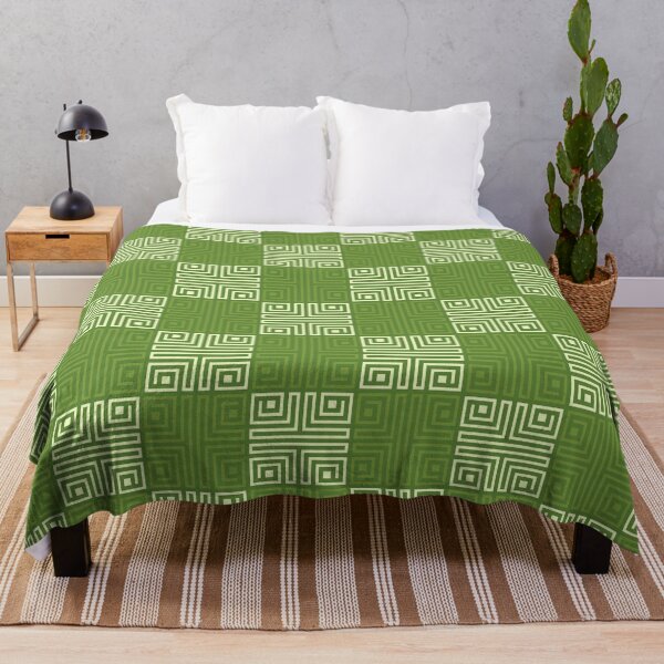 Item preview, Green Native Folk Checkers - Ethnic Polynesian Samoan - Mothers Day Ideas designed and sold by RoyalStarsPatts.