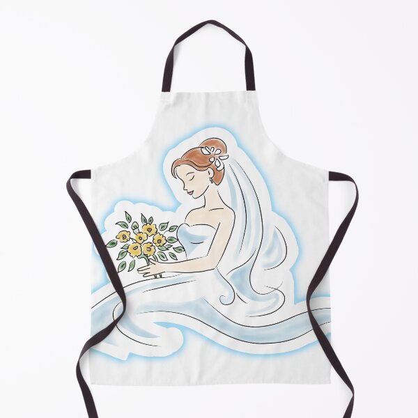 Item preview, Elegant Bride with Yellow Flower Bouquet Wedding Sticker designed and sold by pn_terest.