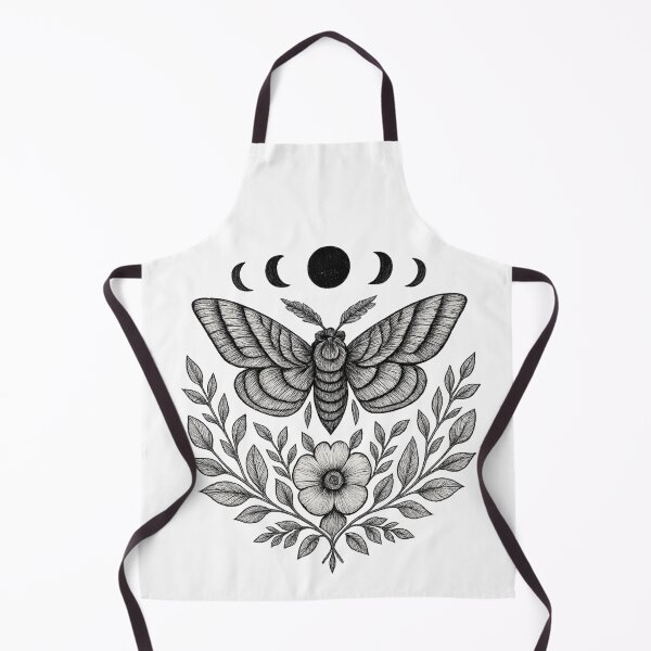 Item preview, Botanical Death Moth Gothic Floral designed and sold by GraveyardGlam.