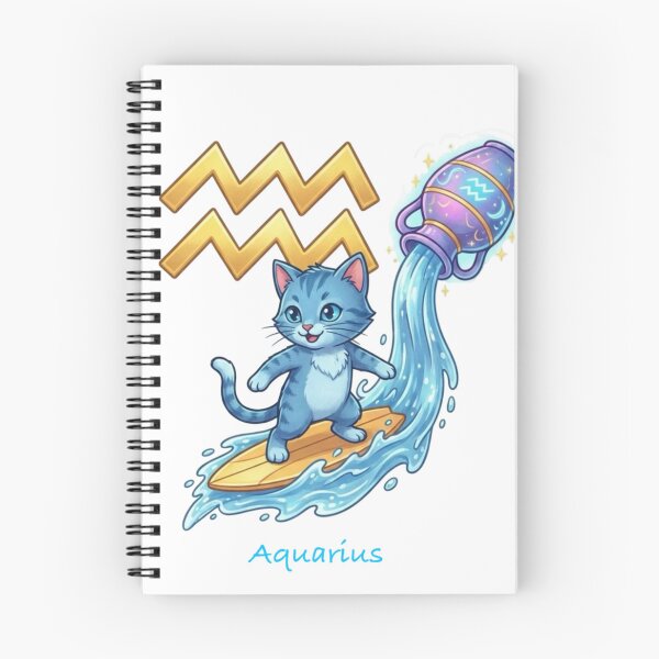 Item preview, ♒ Aquarius - The Skater Cat designed and sold by ToieStore.