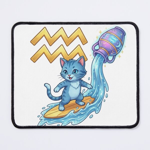 Item preview, ♒ Aquarius - The Skater Cat designed and sold by ToieStore.