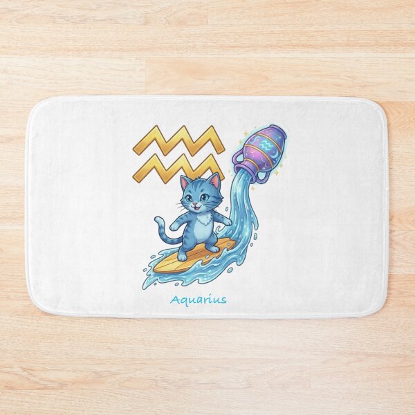 Item preview, ♒ Aquarius - The Skater Cat designed and sold by ToieStore.