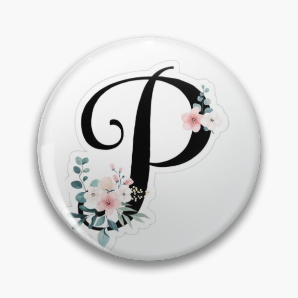 Item preview, Floral Letter P Name Gift | Personalized Initial P Design | Cute Botanical Alphabet for Girls & Women designed and sold by PixelVibe Art.