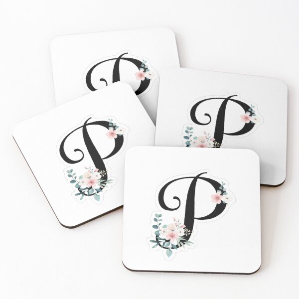 Item preview, Floral Letter P Name Gift | Personalized Initial P Design | Cute Botanical Alphabet for Girls & Women designed and sold by PixelVibe Art.